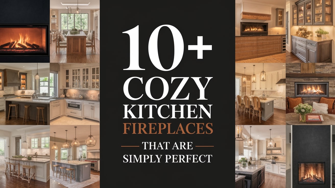 10+ Cozy Kitchen Fireplaces Are Simply Perfect for Holiday Gathering